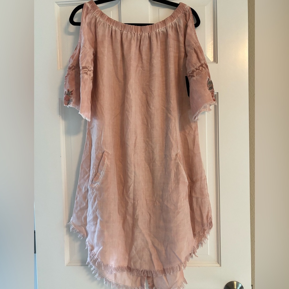 Billy T embroidered off the shoulder dress